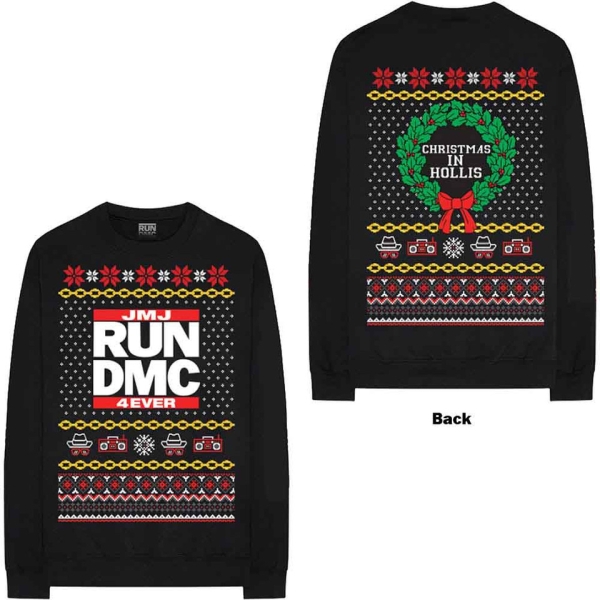 Run Dmc - Holiday Uni Bl Sweatshirt in the group MERCH / Clothing / Sweatshirts at Bengans Skivbutik AB (5554666r)
