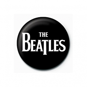 The Beatles  - White Logo Pinbadge in the group Minishops / Beatles at Bengans Skivbutik AB (5556242)