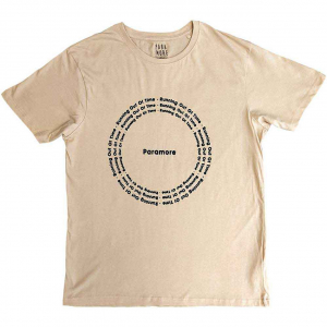 Paramore - Root Circle Uni Sand T-Shirt in the group MERCHANDISE / T-shirt / Pop-Rock at Bengans Skivbutik AB (5556661r)