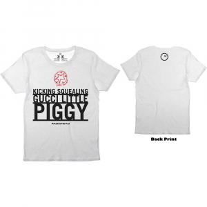 Radiohead - Gucci Piggy Uni Wht T-Shirt  (L) in the group OTHER / Övrigt /  at Bengans Skivbutik AB (5556668)