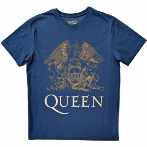 Queen - Crest Uni Denim T-Shirt in the group OTHER / Övrigt / at Bengans Skivbutik AB (5556776r)