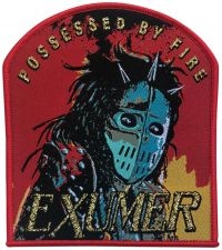 Exhumer - Patch Possessed By Fire Red Border in the group MERCHANDISE / Patch / Heavy Metal at Bengans Skivbutik AB (5562690)
