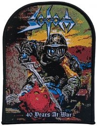 Sodom - Patch 40 Years At War Black Border in the group MERCHANDISE / Patch / Heavy Metal at Bengans Skivbutik AB (5562693)