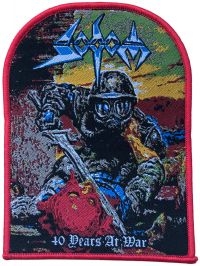 Sodom - Patch 40 Years At War Red Border (1 in the group MERCHANDISE / Patch / Heavy Metal at Bengans Skivbutik AB (5562695)