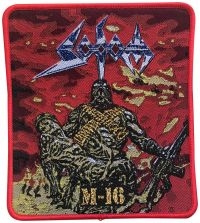 Sodom - Patch M-16 Red Border (12,4 X  11 C in the group MERCHANDISE / Patch / Heavy Metal at Bengans Skivbutik AB (5562697)
