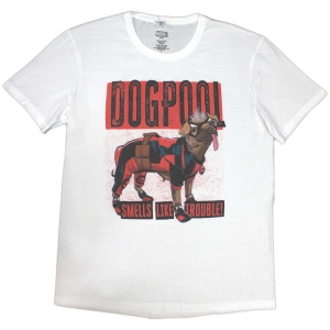 Marvel - Deadpool Dogpool Smells.. Wht T-Shirt in the group MERCHANDISE / T-shirt / Film-Musikal at Bengans Skivbutik AB (5562857r)