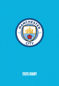 Manchester City Fc - 2025 A5 Diary in the group MERCH / Calender 2025 / Calendars League at Bengans Skivbutik AB (5563844)