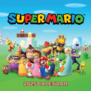 Super Mario  - 2025 Square Calendar  in the group MERCHANDISE / Merch / Spel at Bengans Skivbutik AB (5563862)