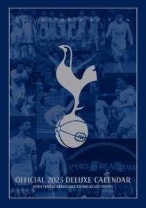 Tottenham Hotspur Fc - 2025 A3 Deluxe Calendar in the group MERCH / Calender 2025 / Calendars League at Bengans Skivbutik AB (5563877)