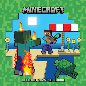 Minecraft - 2025 Square Calendar in the group MERCHANDISE / Merch / Spel at Bengans Skivbutik AB (5563923)