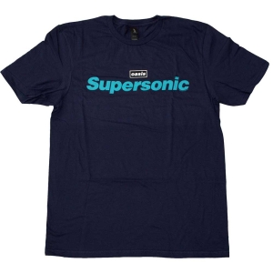 Oasis - Supersonic Title Colour Navy T-Shirt (M) in the group MERCHANDISE / T-shirt / Pop-Rock at Bengans Skivbutik AB (5564162)