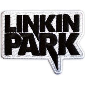 Linkin Park - Black Logo Wht Woven Patch in the group MERCHANDISE / Merch / Hårdrock at Bengans Skivbutik AB (5565588)