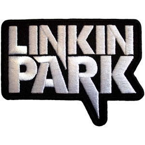 Linkin Park - White Logo Bl Woven Patch in the group MERCHANDISE / Merch / Hårdrock at Bengans Skivbutik AB (5565597)