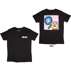 Idles - Cartoon Flower Uni Bl T-Shirt  (S) in the group MERCHANDISE / T-shirt / Pop-Rock at Bengans Skivbutik AB (5566898)