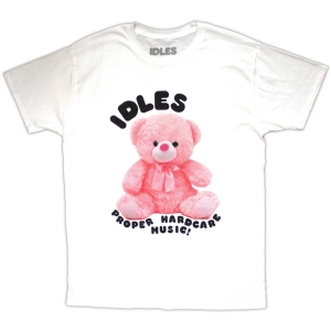Idles - Proper Hardcore Uni Wht T-Shirt  (M) in the group MERCHANDISE / T-shirt / Pop-Rock at Bengans Skivbutik AB (5566919)
