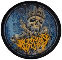 Burning Witches - Patch Round Skull (9,7 Cm) in the group MERCHANDISE / Patch / Heavy Metal at Bengans Skivbutik AB (5574679)