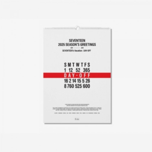 Seventeen - 2025 Wall Calendar in the group Minishops / K-Pop Minishops / Seasons Greetings 25 at Bengans Skivbutik AB (5574713)
