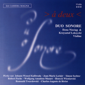 Duo Sonare - A Deux - Music For 2 Violins in the group CD / Klassiskt at Bengans Skivbutik AB (5574882)