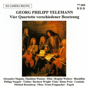 Telemann G P - 4 Quartets in the group CD / Klassiskt at Bengans Skivbutik AB (5574992)