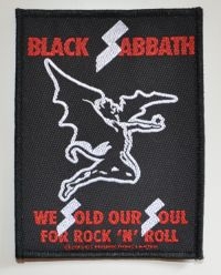 Black Sabbath - Patch Sold Our Souls (9,6 X 7,2 Cm) in the group MERCHANDISE / Patch / Heavy Metal at Bengans Skivbutik AB (5577293)