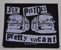 Sex Pistols - Patch Pretty Vacant (10,2 X 8,4 Cm) in the group MERCHANDISE / Patch / Pop-Rock at Bengans Skivbutik AB (5577338)