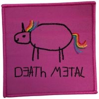 Death Metal - Patch Unicorn Pink (7,9 X 7,9 Cm) in the group MERCHANDISE / Accessoarer / Heavy Metal at Bengans Skivbutik AB (5577402)