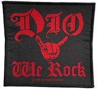 Dio - Patch We Rock (9,5 X 10 Cm) in the group MERCHANDISE / Patch / Heavy Metal at Bengans Skivbutik AB (5577525)