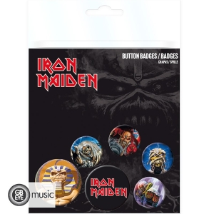 Iron Maiden - Badge Pack - Mix  in the group MERCHANDISE / Pin-Button Badge / Heavy Metal at Bengans Skivbutik AB (5577863)