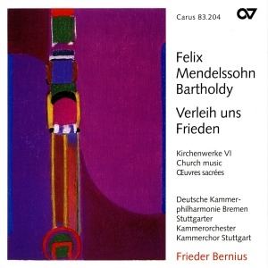 Mendelssohn - Verleih Uns Frieden - Sacred Choral in the group CD / Klassiskt at Bengans Skivbutik AB (5579659)