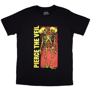 Pierce The Veil - Wavy Skeleton Uni Bl T-Shirt  (2XL) in the group MERCHANDISE / T-shirt / Pop-Rock at Bengans Skivbutik AB (5581304)