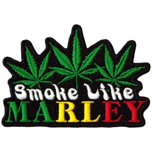 Bob Marley - Smoke Like Woven Patch in the group MERCHANDISE / Merch / Reggae at Bengans Skivbutik AB (5581809)