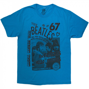 Beatles - 1967 Uni Blue T-Shirt in the group OTHER / Övrigt /  at Bengans Skivbutik AB (5581960r)