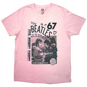Beatles - 1967 Uni Pink T-Shirt in the group OTHER / Övrigt /  at Bengans Skivbutik AB (5581961r)