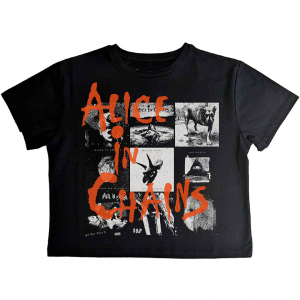 Alice In Chains - Albums Montage Lady Bl Crop Top in the group OTHER / Övrigt / at Bengans Skivbutik AB (5583527r)