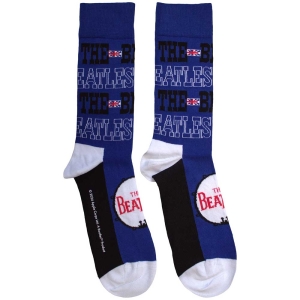 Beatles - Budokan Poster & Drum Logo Uni Blue Socks in the group MERCHANDISE / Merch / Pop-Rock at Bengans Skivbutik AB (5583652)