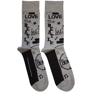 Beatles - Cavern Uni Grey Socks in the group MERCHANDISE / Merch / Pop-Rock at Bengans Skivbutik AB (5583654)