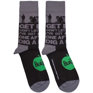 Beatles - Rooftop Silhouettes & Apple Uni Bl Socks in the group MERCHANDISE / Merch / Pop-Rock at Bengans Skivbutik AB (5583664)
