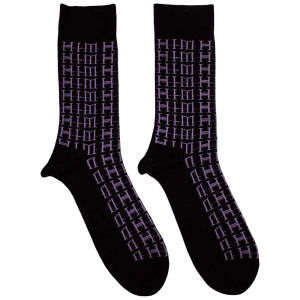 Him - Logo Repeat Uni Bl Socks (Size 40-44) in the group MERCHANDISE /  /  at Bengans Skivbutik AB (5586285)