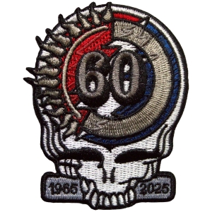 Grateful Dead - 60Th Anniversary Skull Woven Patch in the group MERCHANDISE / Merch / Pop-Rock at Bengans Skivbutik AB (5587239)
