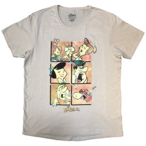 Flintstones - Flintstones Grid Uni Sand T-Shirt in the group MERCHANDISE / T-shirt / TV-serie at Bengans Skivbutik AB (5587267r)