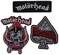 Motorhead - Patch 3 Set (Ace Of Spades, Logo, E in the group OUR PICKS / Friday Releases / 2025-03-21 at Bengans Skivbutik AB (5588099)