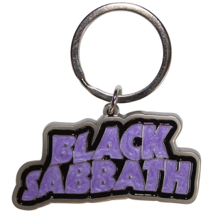 Black Sabbath - Wavy Logo Bordered Keychain in the group MERCHANDISE / Merch / Hårdrock at Bengans Skivbutik AB (5589215)