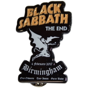Black Sabbath - The End Pin Badge in the group MERCHANDISE / Merch / Hårdrock at Bengans Skivbutik AB (5589218)