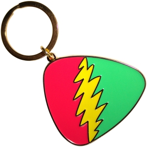 Grateful Dead - Red/Green Plectrum Keychain in the group MERCHANDISE / Merch / Pop-Rock at Bengans Skivbutik AB (5589226)