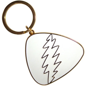 Grateful Dead - White Plectrum Keychain in the group MERCHANDISE / Merch / Pop-Rock at Bengans Skivbutik AB (5589227)