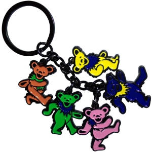Grateful Dead - Dancing Bears Charms Keychain in the group MERCHANDISE / Merch / Pop-Rock at Bengans Skivbutik AB (5589232)