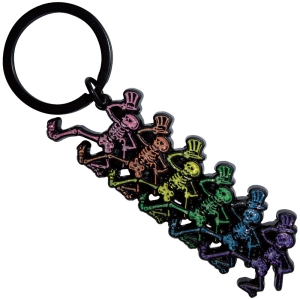 Grateful Dead - Dancing Skeletons Keychain in the group MERCHANDISE / Merch / Pop-Rock at Bengans Skivbutik AB (5589243)