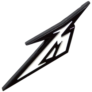 Metallica - B&W M Logo Pin Badge in the group MERCHANDISE / Merch / Hårdrock at Bengans Skivbutik AB (5589265)