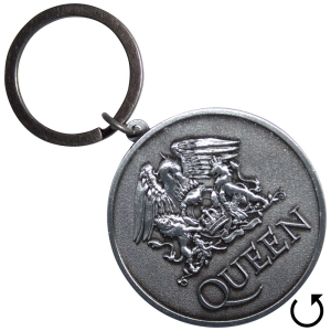 Queen - Silver Crest Double-Sided Keychain in the group MERCHANDISE / Merch / Pop-Rock at Bengans Skivbutik AB (5589272)