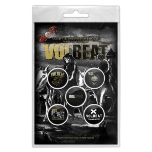 Volbeat - Outlaw Gentlemen Button Badge Pack in the group MERCHANDISE / Merch / Hårdrock at Bengans Skivbutik AB (5590295)